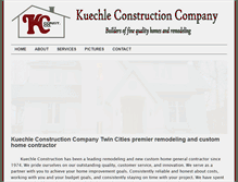 Tablet Screenshot of kuechleconstruction.com